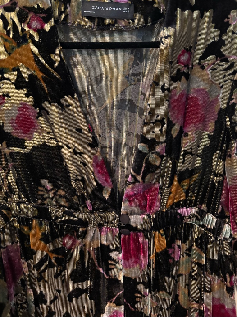 Zara Velvet Jacquard Kimono Limited Edition - Picture 9 of 16